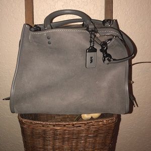 Coach 1941 Rogue Suede Shoulder Bag